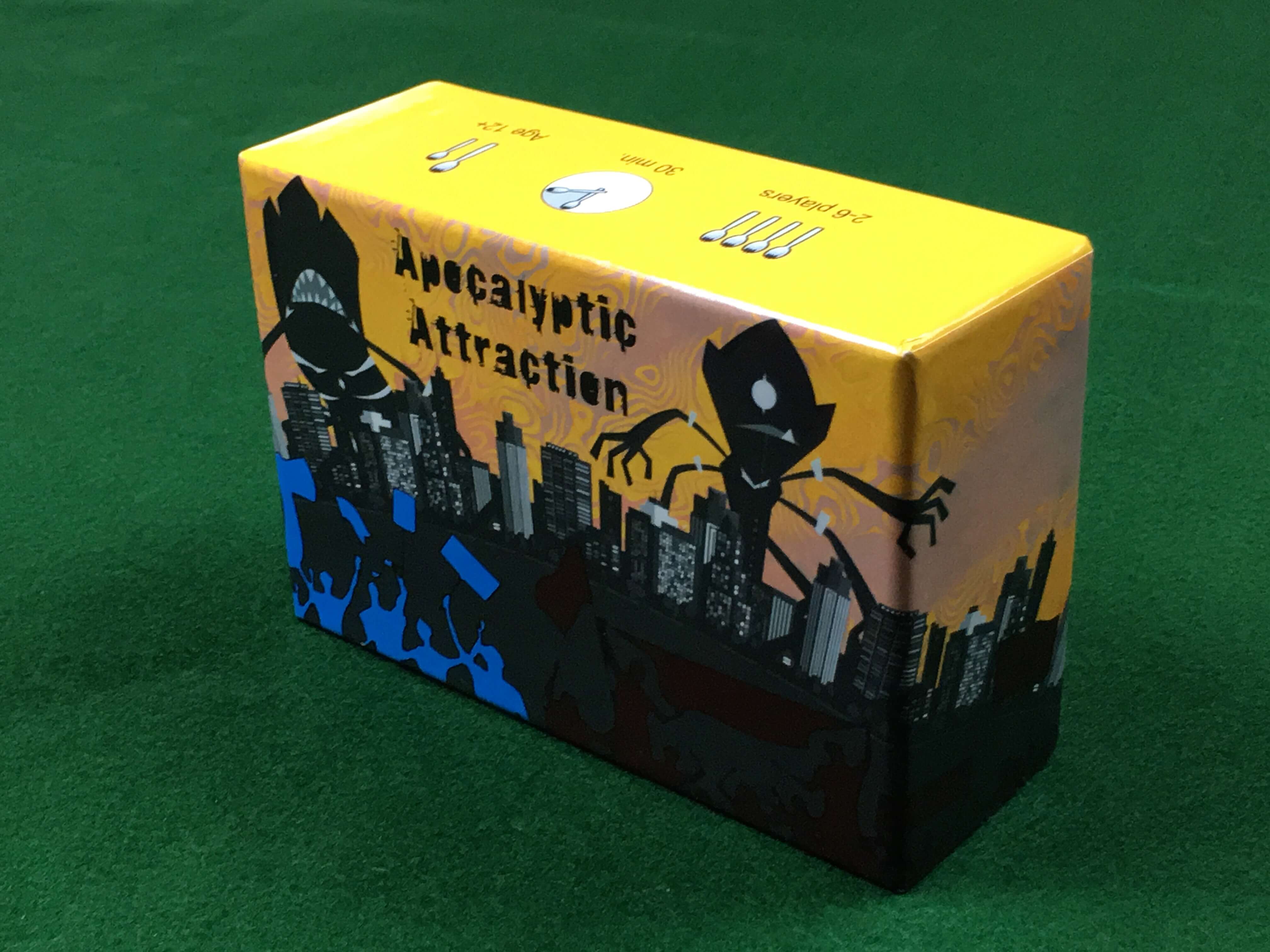 apocalyptic attraction box sitting upright