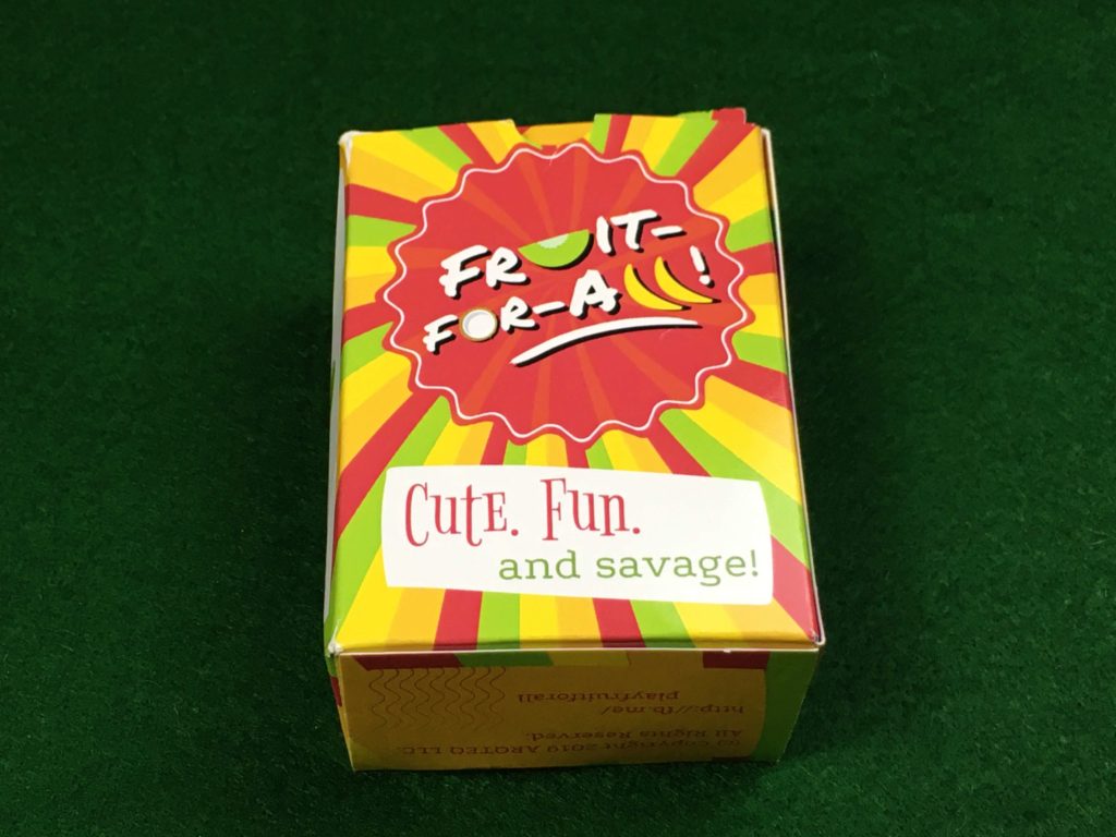 fruit for all box front cute. fun. and savage!