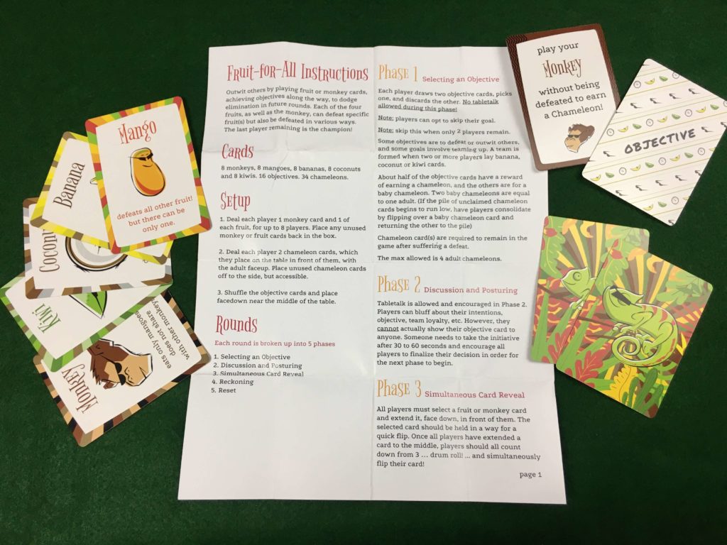 fruit for all rule document and cards